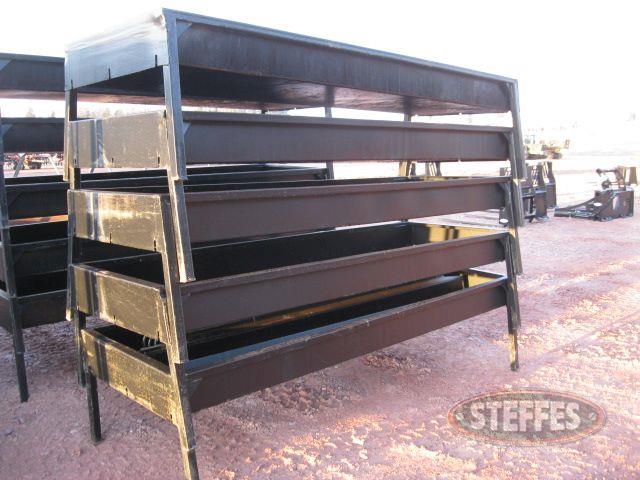 (5) steel cattle feeders, 30x90''